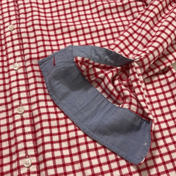Lands End Plaid Cotton Button Shirt Size XS - Picture 7 of 9